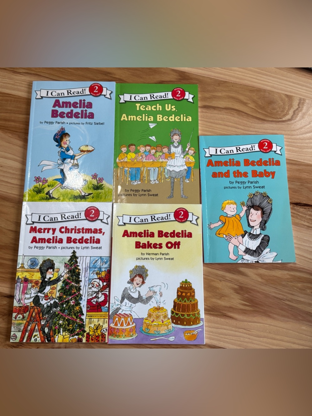 Paperbacks Amelia Bedelia I Can Read! Set - Blue, Green, Teal, White, Yellow